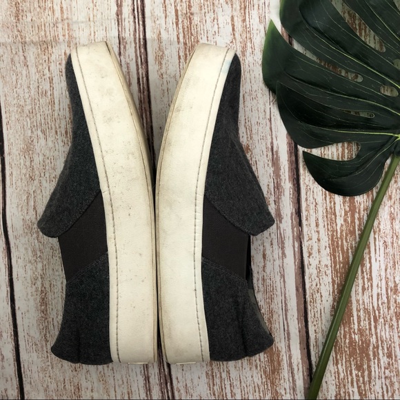 Vince Grey Wool Flatform Slip-on Shoes Size 10 - Picture 6 of 10